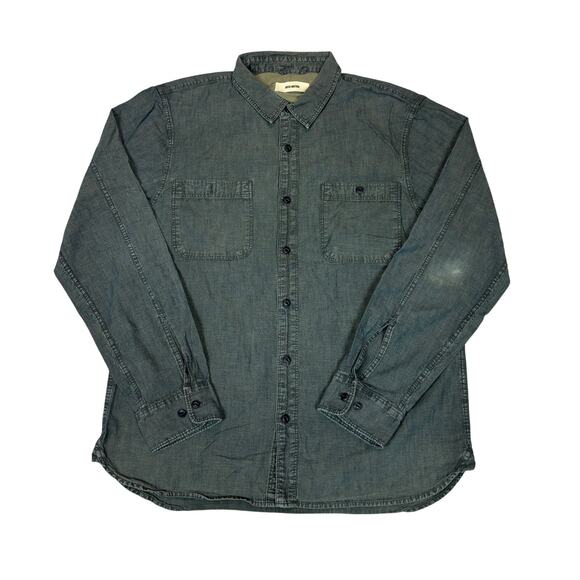 Buck Mason Tahoe Chambray Work Button Up Shirt Men's L Americana - Picture 1 of 12